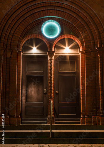 entrance to the church