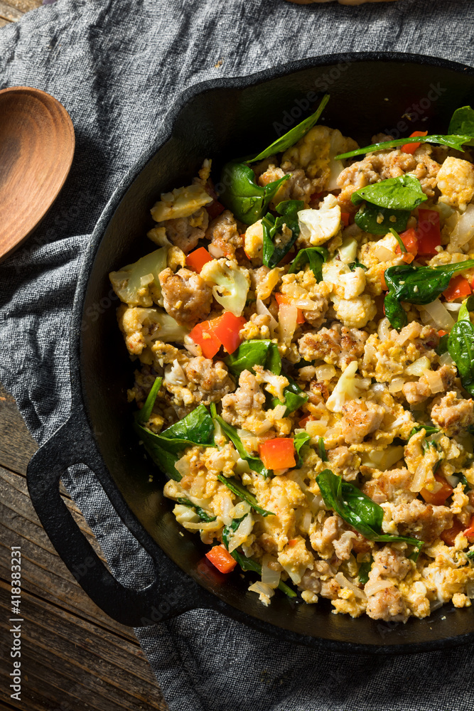 Healthy Homemade Veggie Egg Breakfast Scramble Healthy Homemade Veggie Egg Breakfast Scramble
