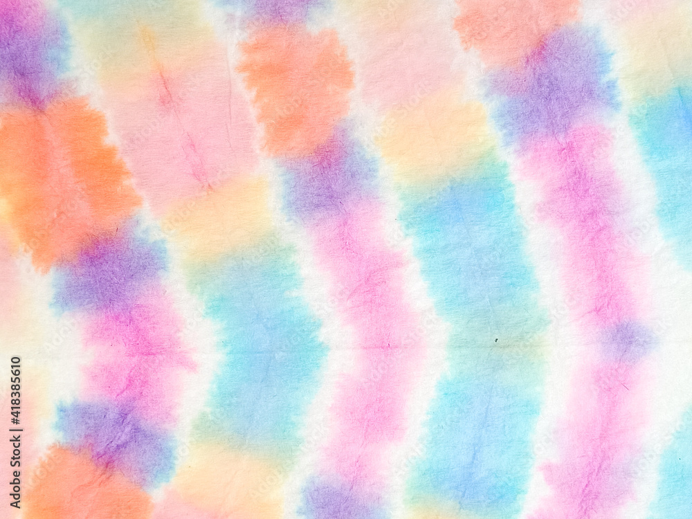 Tie Dye Pattern. Trendy Artistic Dirty Art. Swirled Aquarelle Pattern. Bright Colors Dyed Wallpaper. Grunge Abstract Texture. Watercolor Print. Magic Hand Drawn Kaleidoscope.
