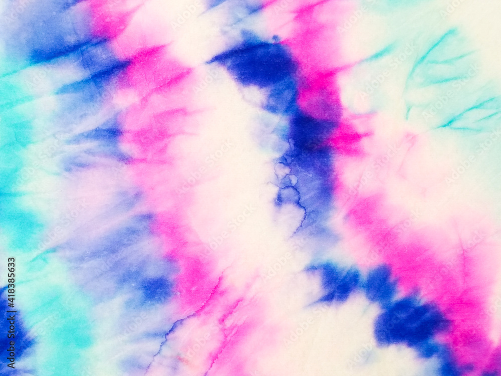 Tie Dye Pattern. Vibrant Abstract Dirty Art. Striped Tie Dye Shapes. Geode Slice and Galaxy Colors. Magic Fashion Wallpaper. Aquarelle Background. Beautiful Watercolor Tie Dye.
