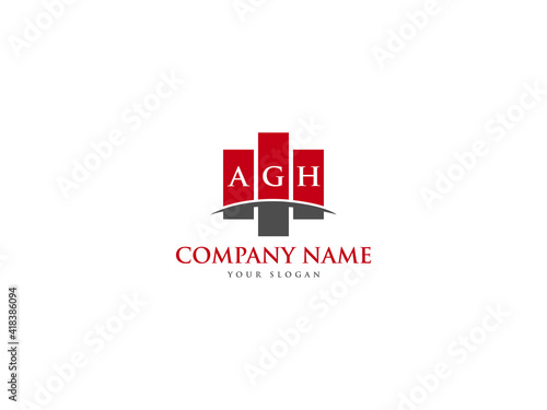 AGH Logo Letter Design For Business photo