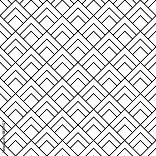 Mountains Pattern. Seamless Geometric Tiangles Pattern.