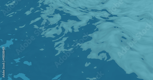Render with a background of stylized water with waves