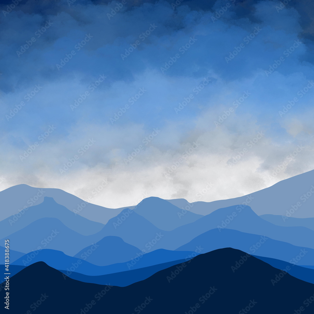 mountain landscape with clouds mountain landscape with clouds