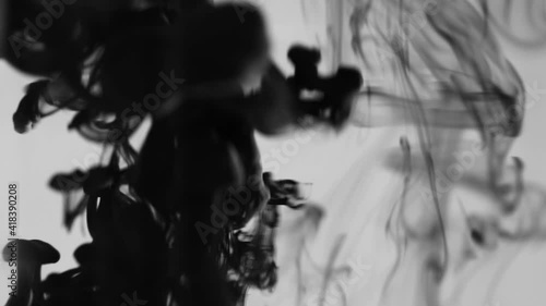 Abstract black white texture, liquid Painting, is an amazing organic background for visual effects and motion graphics