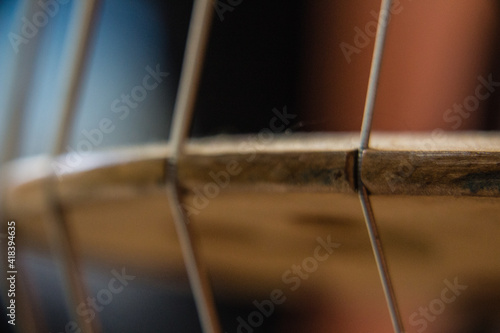 close up of a string