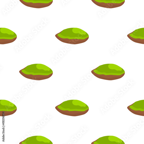 Illustration on theme big pattern identical types pistachio