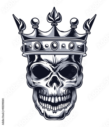 skull with crown