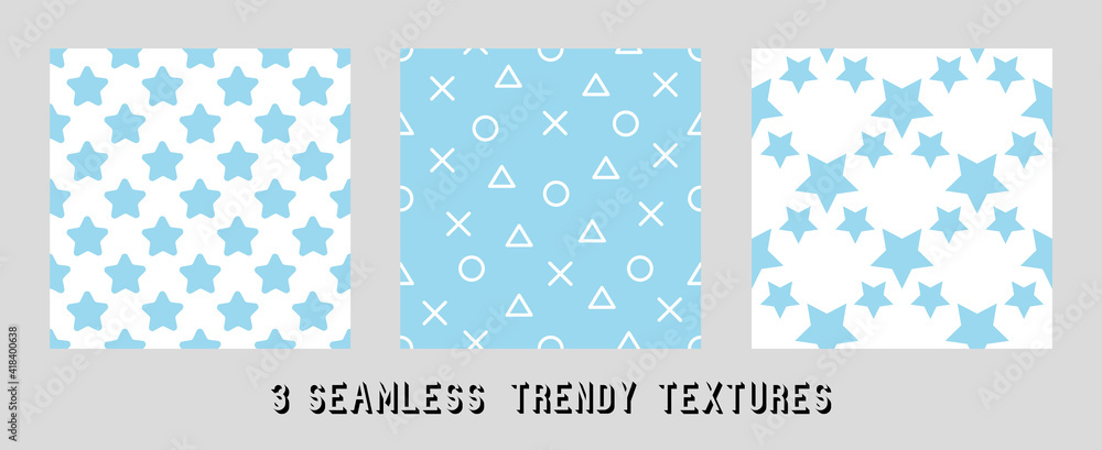 vector pattern of stars for textile design
