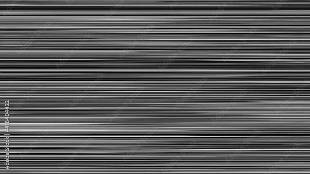 スピードを感じさせる白黒の横ストライプ背景 スピードを感じさせる白黒の横ストライプ背景