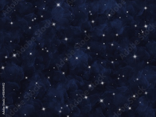 starry night sky background illustration. Digital painting	
