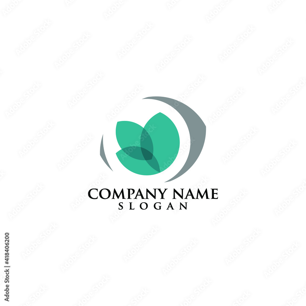 nature logo design vector icon template nature logo design vector icon template
