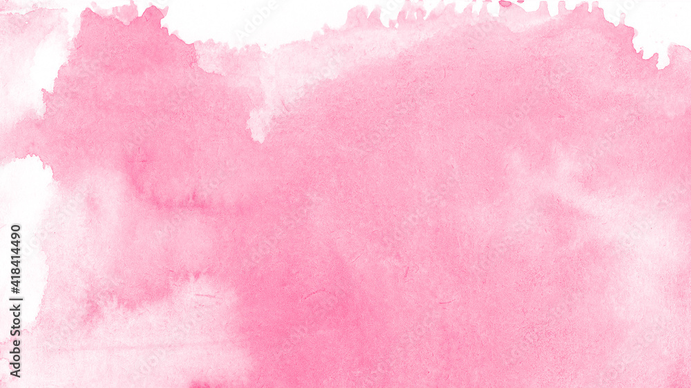 Obraz premium Pink watercolor background and texture.