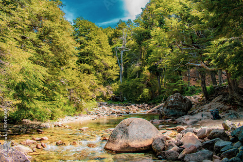 river in the mountains