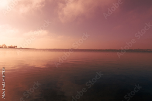 North sea landscape of the coast of Germany