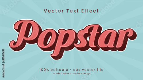 Vintage text effect style, with bold headline and rust text effect template background