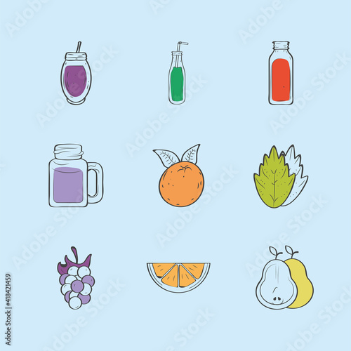 fuits and smoothies