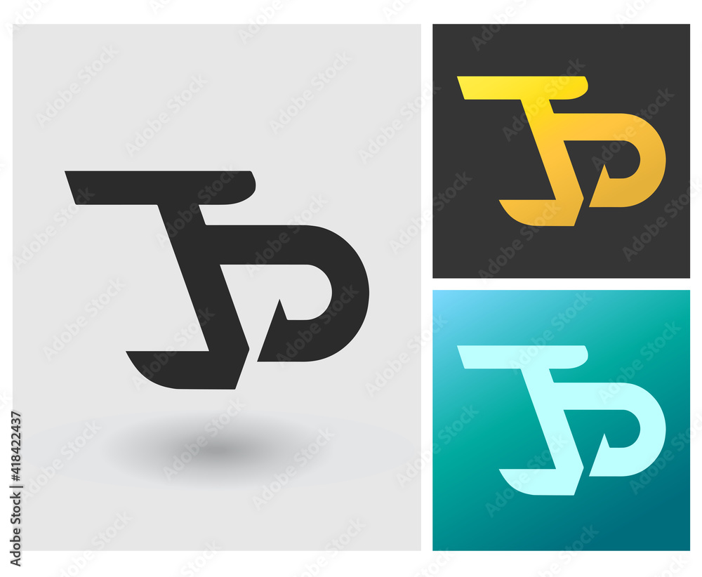 JD logo letter initial vector luxury set design JD logo letter initial vector luxury set design