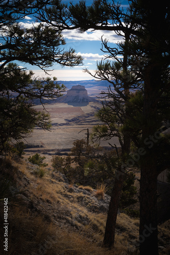 view from a hiking trail 