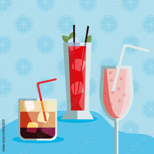 cocktails tropical drinks