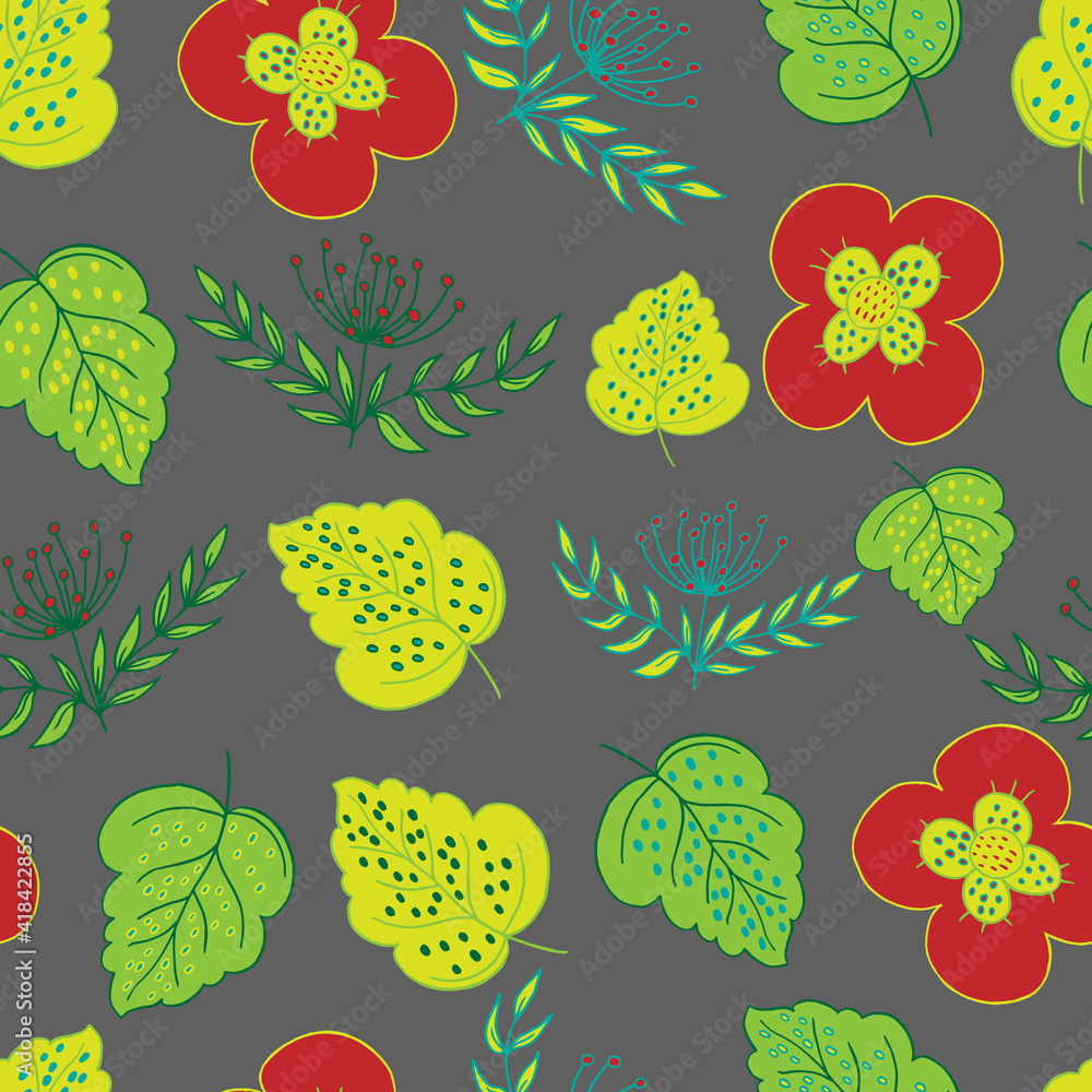 flowers and leaves flowers and leaves