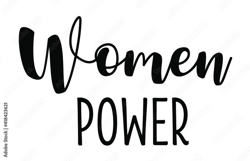 Women Power hand drawn lettering vector greeting quotes and phrases for 8 March cards, banners, posters, mug, scrapbooking, pillow case design. Women Power hand drawn lettering vector greeting quotes and phrases for 8 March cards, banners, posters, mug, scrapbooking, pillow case design.