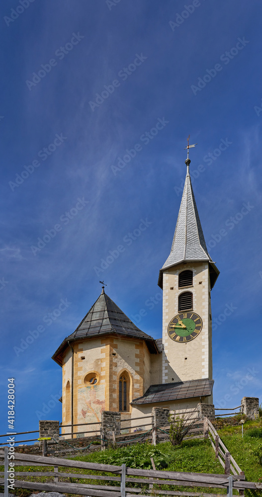 Old Church In Swiss Alps Stock Photo Adobe Stock Old Church In Swiss Alps Stock Photo Adobe Stock