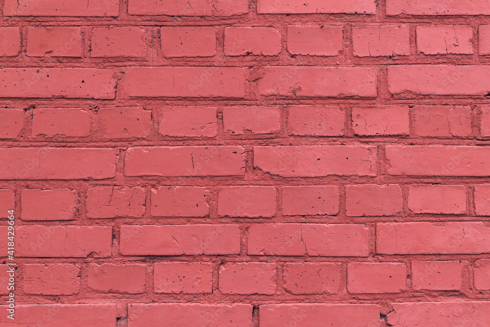 Texture of a red brick wall of a house. Texture of a red brick wall of a house.