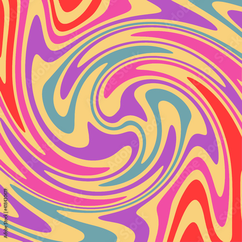 Twirl 70s Retro colors abstract swirl vector  backgrounds