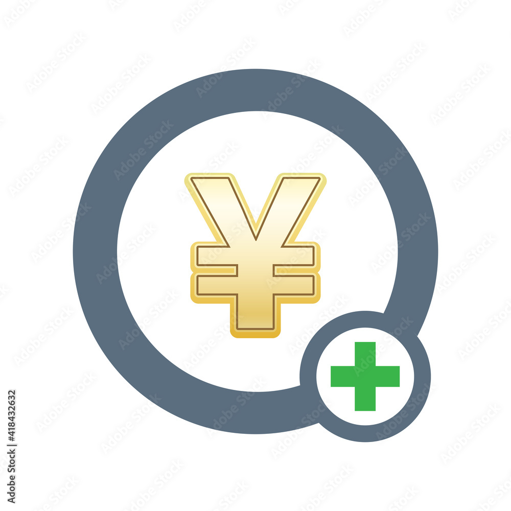 Fototapeta premium illustration of Financial concept YEN icons Free Vector