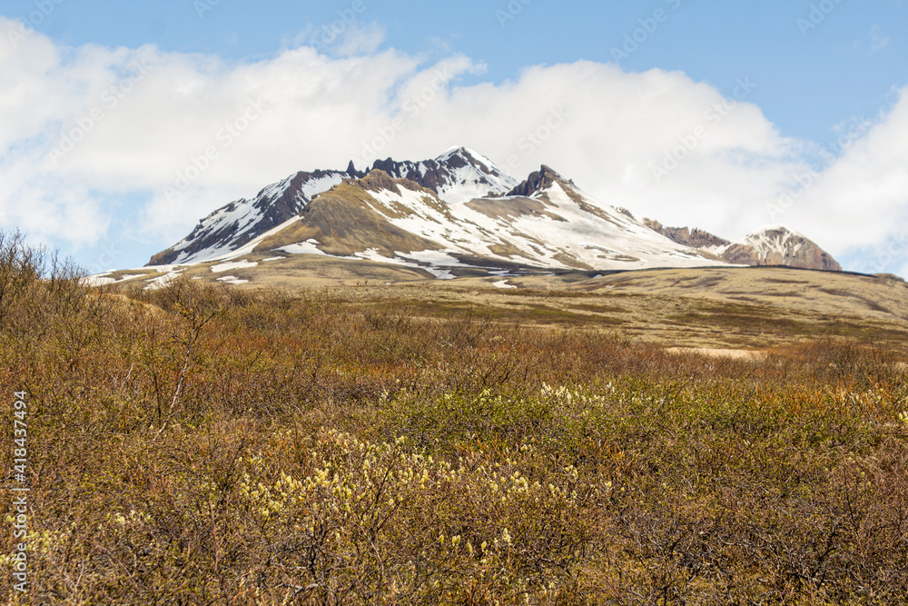 View on Kristinartindar mountain in Skaftafell National Park