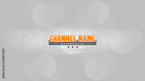 modern youtube channel art Banner ready design custom editable template with awesome layouts, abstract background design for channel art with creative elements, and beautiful background