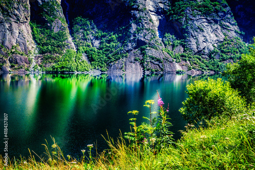 Norway Fjord with Reflections