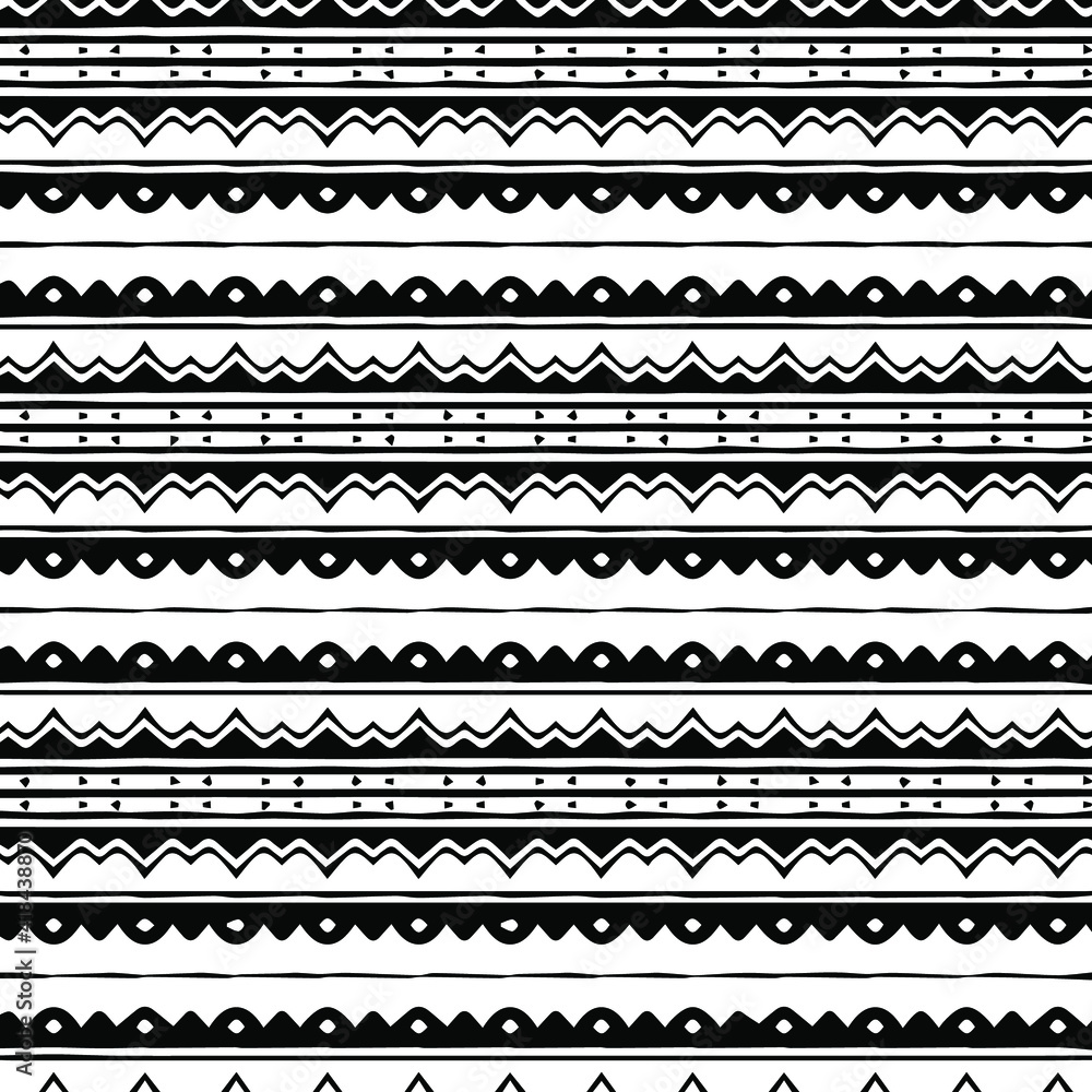 Geometric vector pattern with triangular elements. Seamless abstract ornament for wallpapers and backgrounds. Black and white patterns.. Geometric vector pattern with triangular elements. Seamless abstract ornament for wallpapers and backgrounds. Black and white patterns..