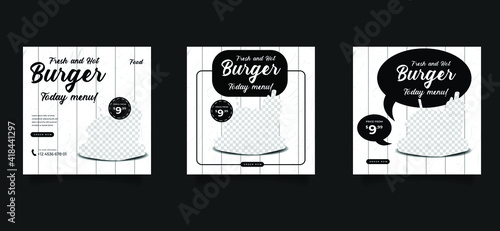 Food and Culinary social media promotion template collection