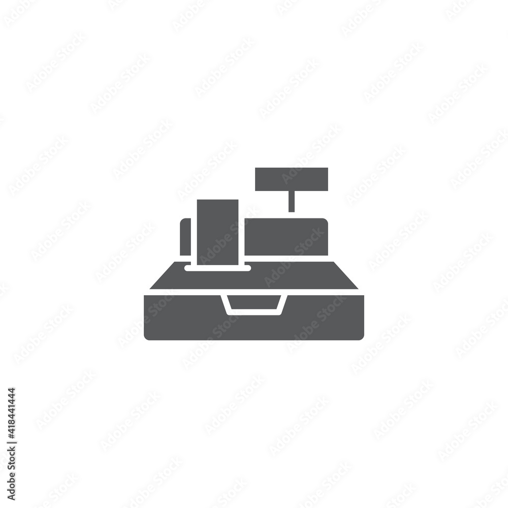 cash register line icon outline vector sign linear style pictogram isolated on white symbo cash register line icon outline vector sign linear style pictogram isolated on white symbo