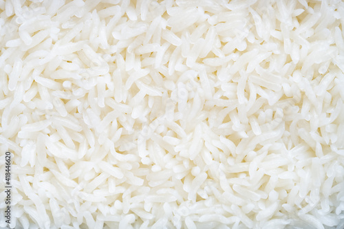 fresh cooked rice as background and texture