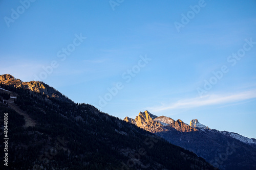 mountain landscape in the Teton mountain range