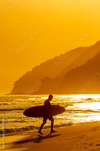 surfer at sunset