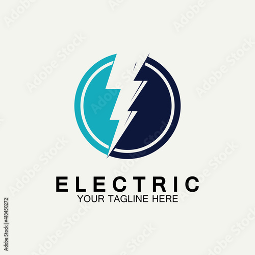 Flash Electric Logo Vector icon illustration design template. Bolt Energy Icon.electric logo flash vector bolt