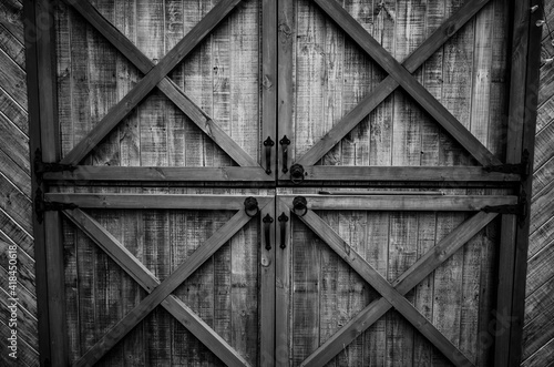 old wooden door