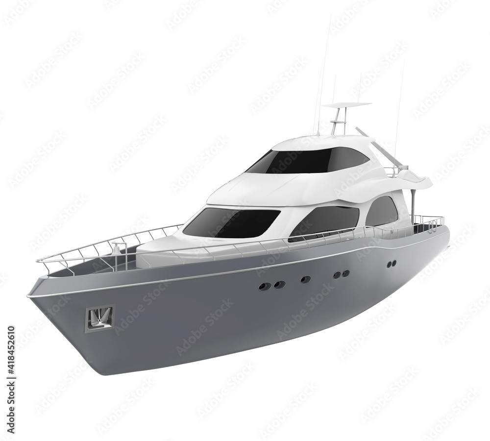 Pleasure Yacht Isolated Pleasure Yacht Isolated