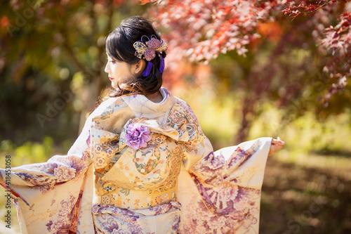 振袖を着た女性