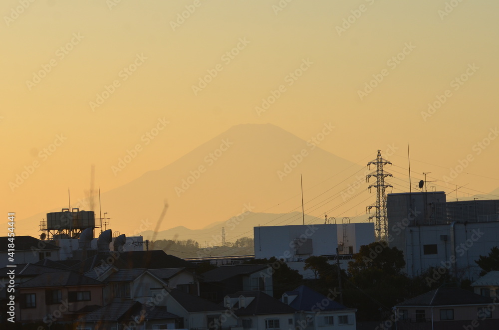 東戸塚から見る富士山
