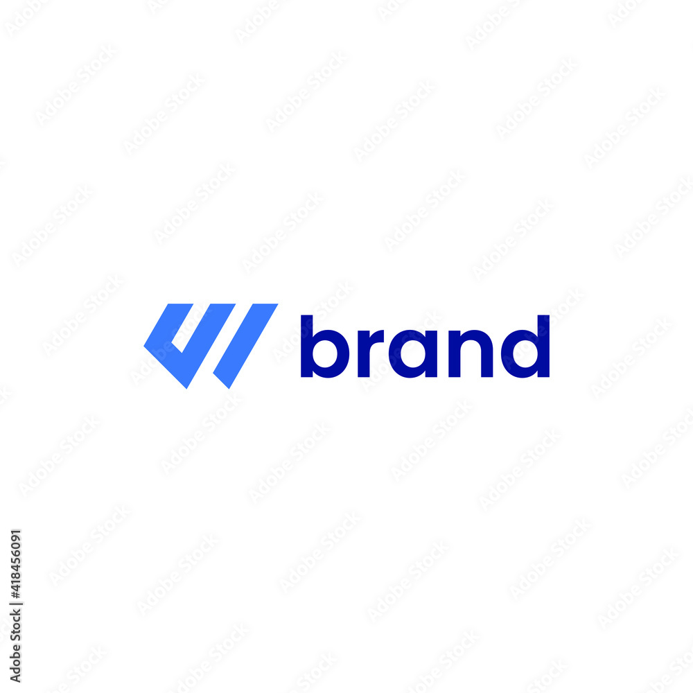 W geometric abstract logo vector modern simple design concepts W geometric abstract logo vector modern simple design concepts
