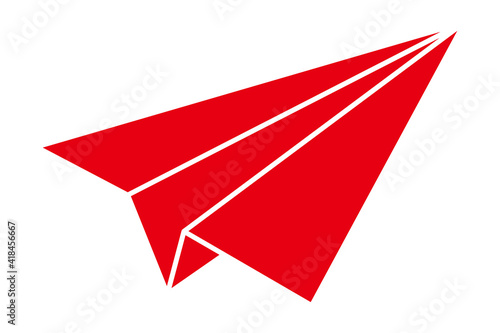 紙飛行機赤