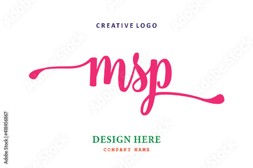 MSP lettering logo is simple, easy to understand and authoritative