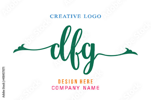 DFG lettering logo is simple, easy to understand and authoritative photo