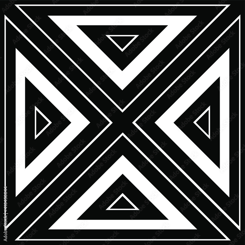 black and white mandala. black and white mandala.