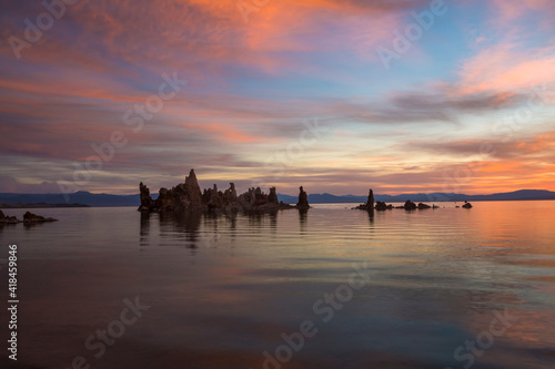 dramatic summer sunrise and sunset images of Mono Lake in California.